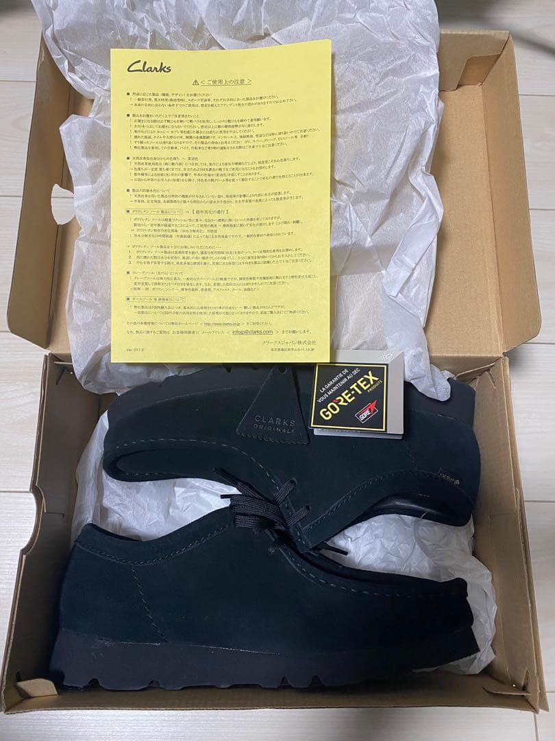 クラークス ワラビー GORE-TEX UK7 1/2 黒