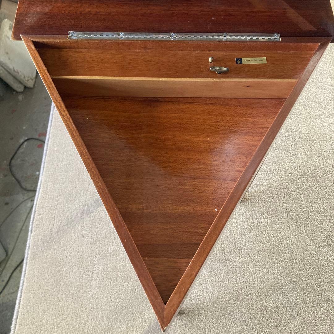 象嵌 三角 テーブル オルゴール コーヒーテーブル