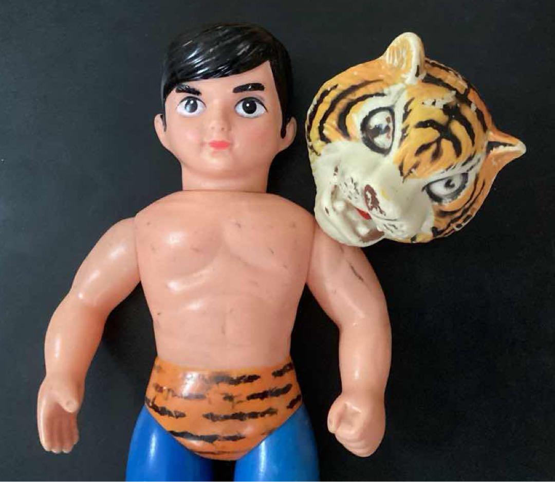 当時物　中嶋製作所　「タイガーマスク」　ソフビ　スタンダードサイズ