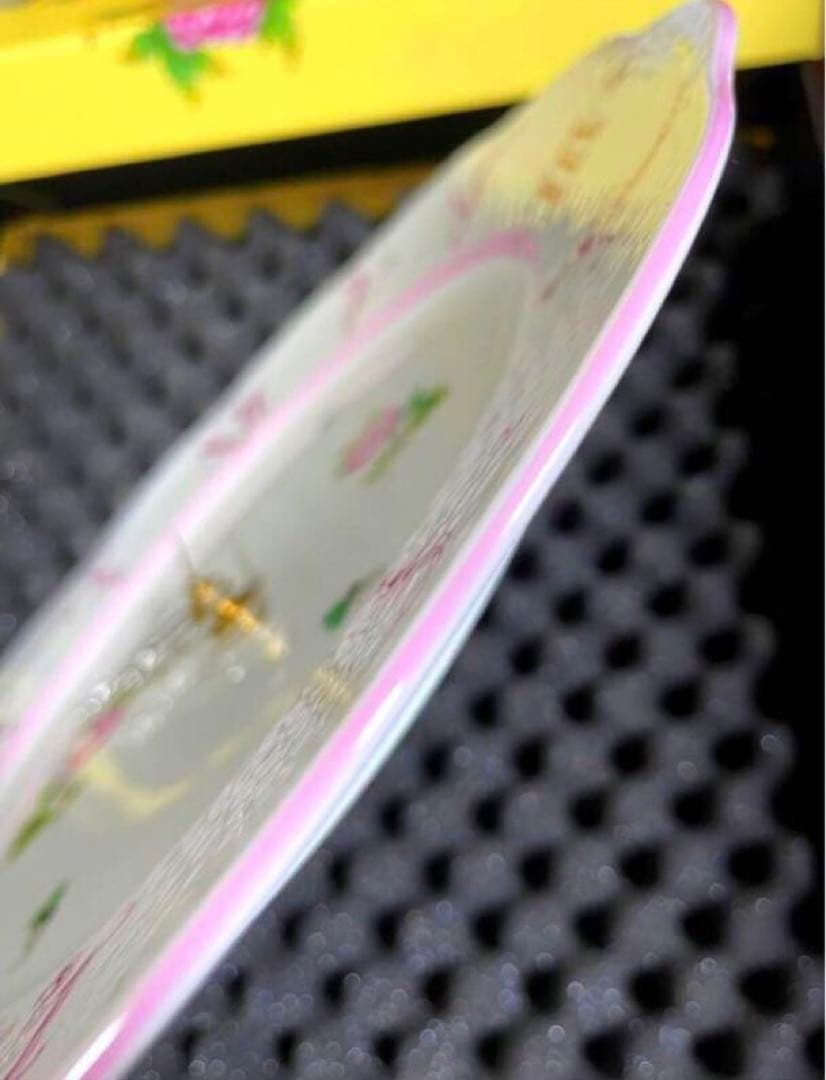 HERENDヘレンドウィーンの薔薇ピンクウォールクロック新品未使用