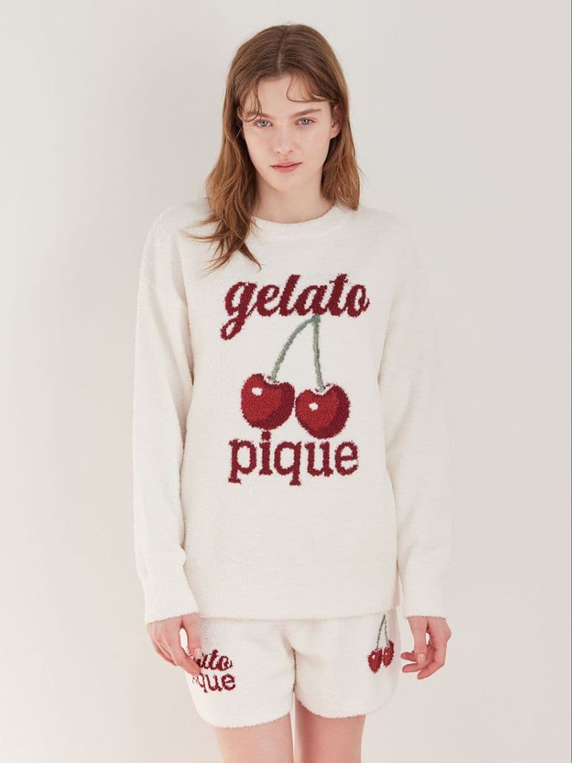 最終値下げ べビモコチェリージャガードプルオーバー&ショートパンツセット