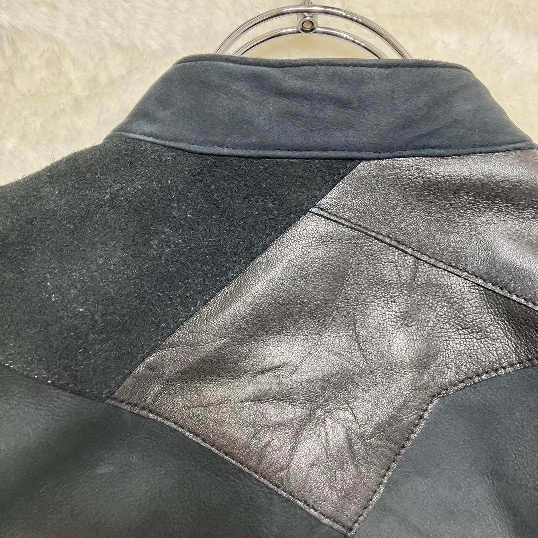 未使用品 Juventus (リューグーレザーズ)パッチワーク レザージャケット