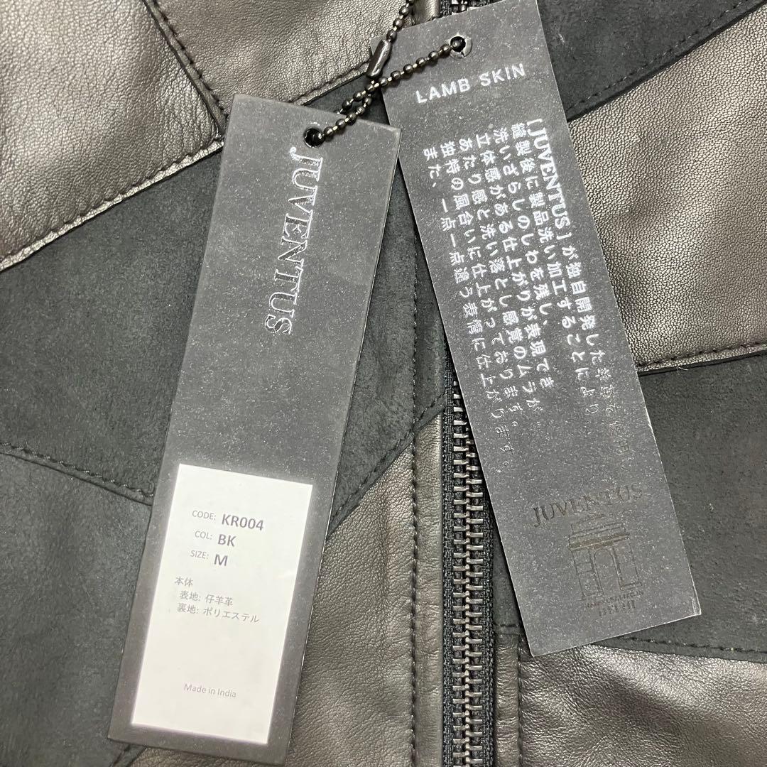 未使用品 Juventus (リューグーレザーズ)パッチワーク レザージャケット