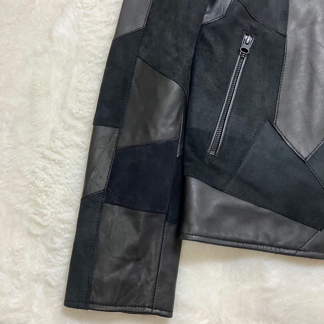 未使用品 Juventus (リューグーレザーズ)パッチワーク レザージャケット