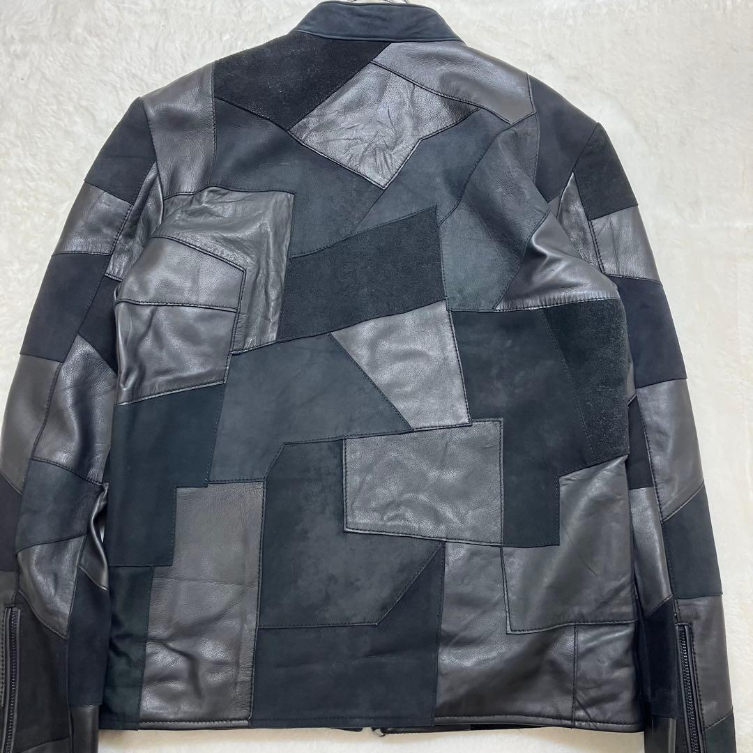 未使用品 Juventus (リューグーレザーズ)パッチワーク レザージャケット
