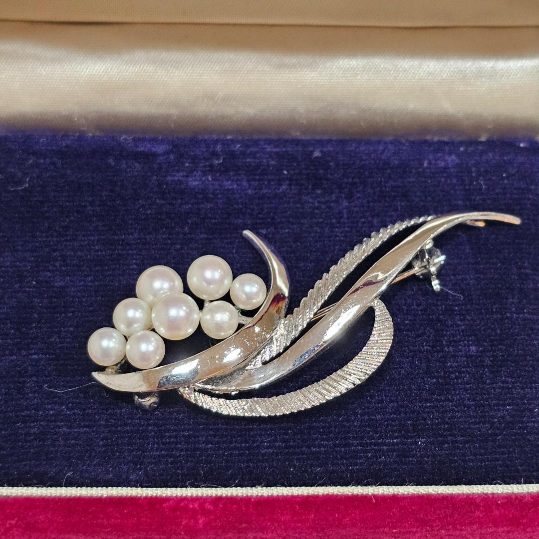 1735 ミキモトパールブローチSV925スターリングシルバー