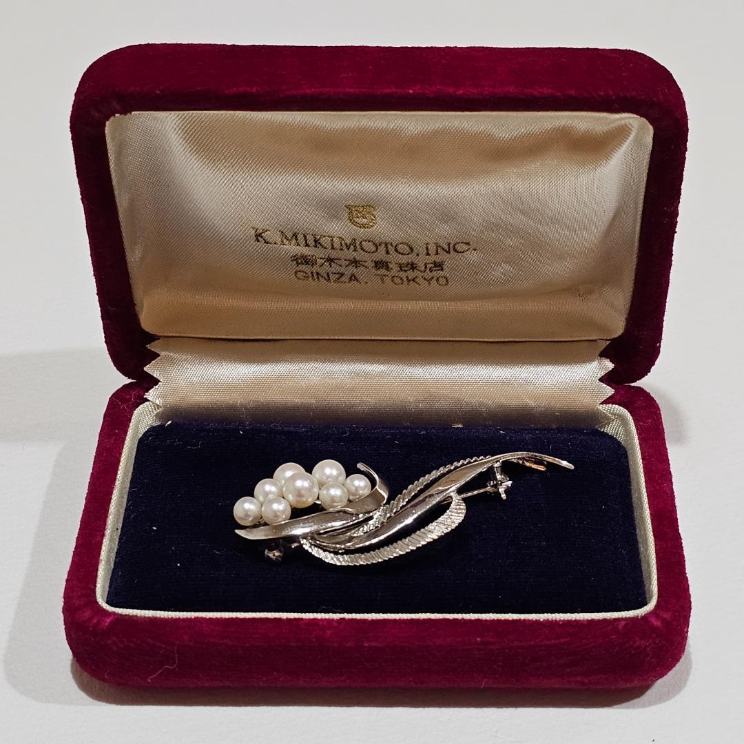 1735 ミキモトパールブローチSV925スターリングシルバー