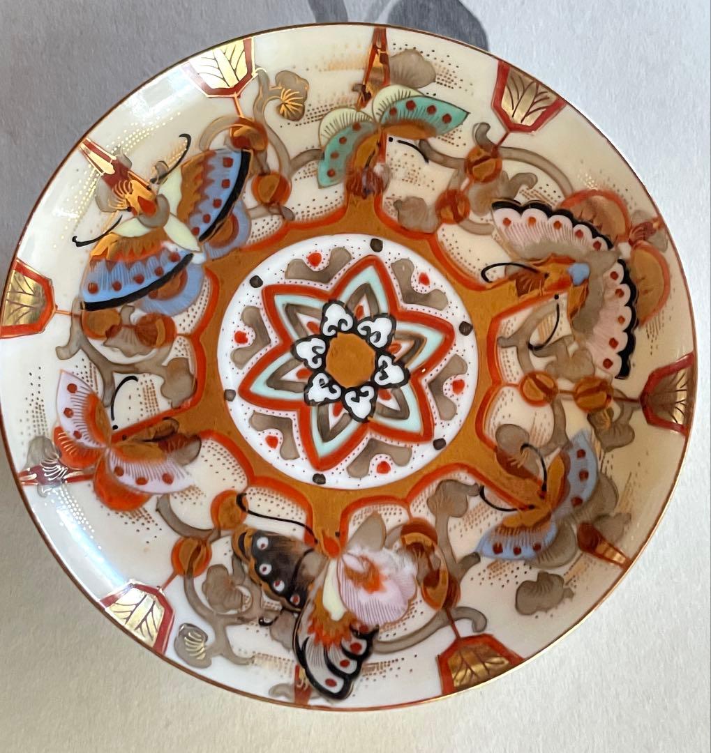 ティーカップ・ソーサー 織田製（明治時代・九谷焼と推定）