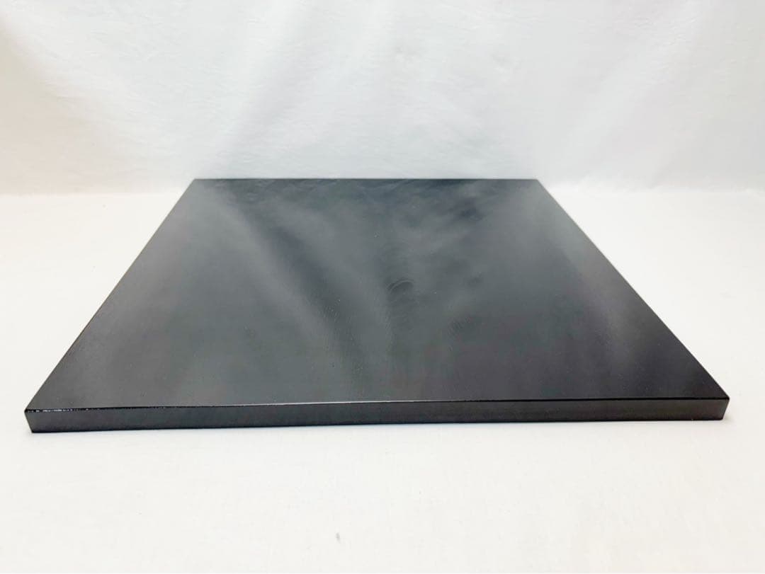未使用 茶道具 木製柿合塗り 大板 敷板 42.5cm×42.5cm茶道 置板