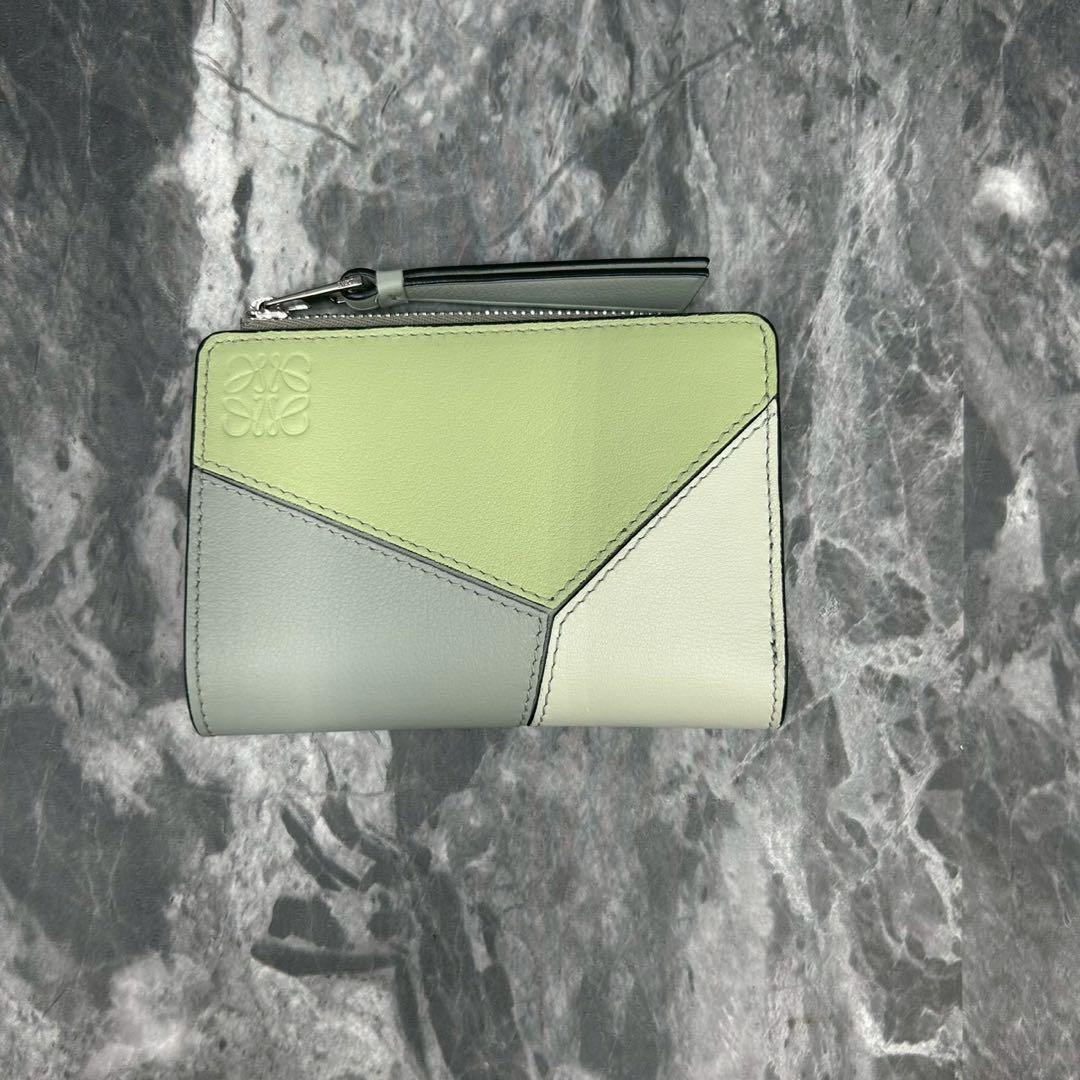 ルリ ✨近年✨ ロエベ　PUZZLE パズル スリム コンパクトウォレット