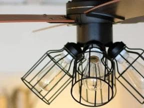 シーリングファン 4灯 クワドロ ジャヴァロエルフ リモコン付き LED