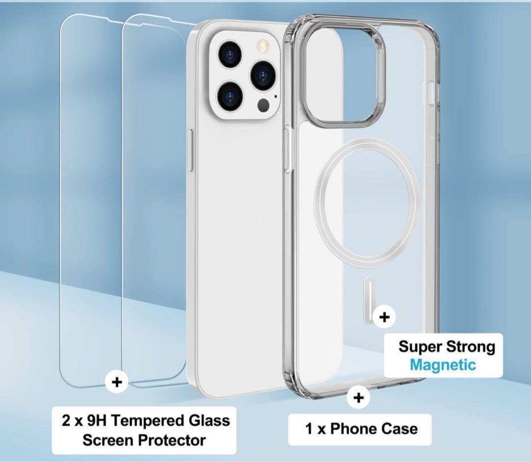 編集中》iPhone14Proケース フィルム2枚 MagSafe対応