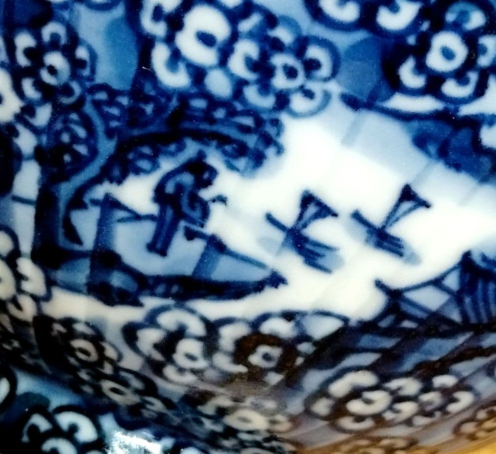 ☆ 加藤利昌 京焼 染付飯茶碗