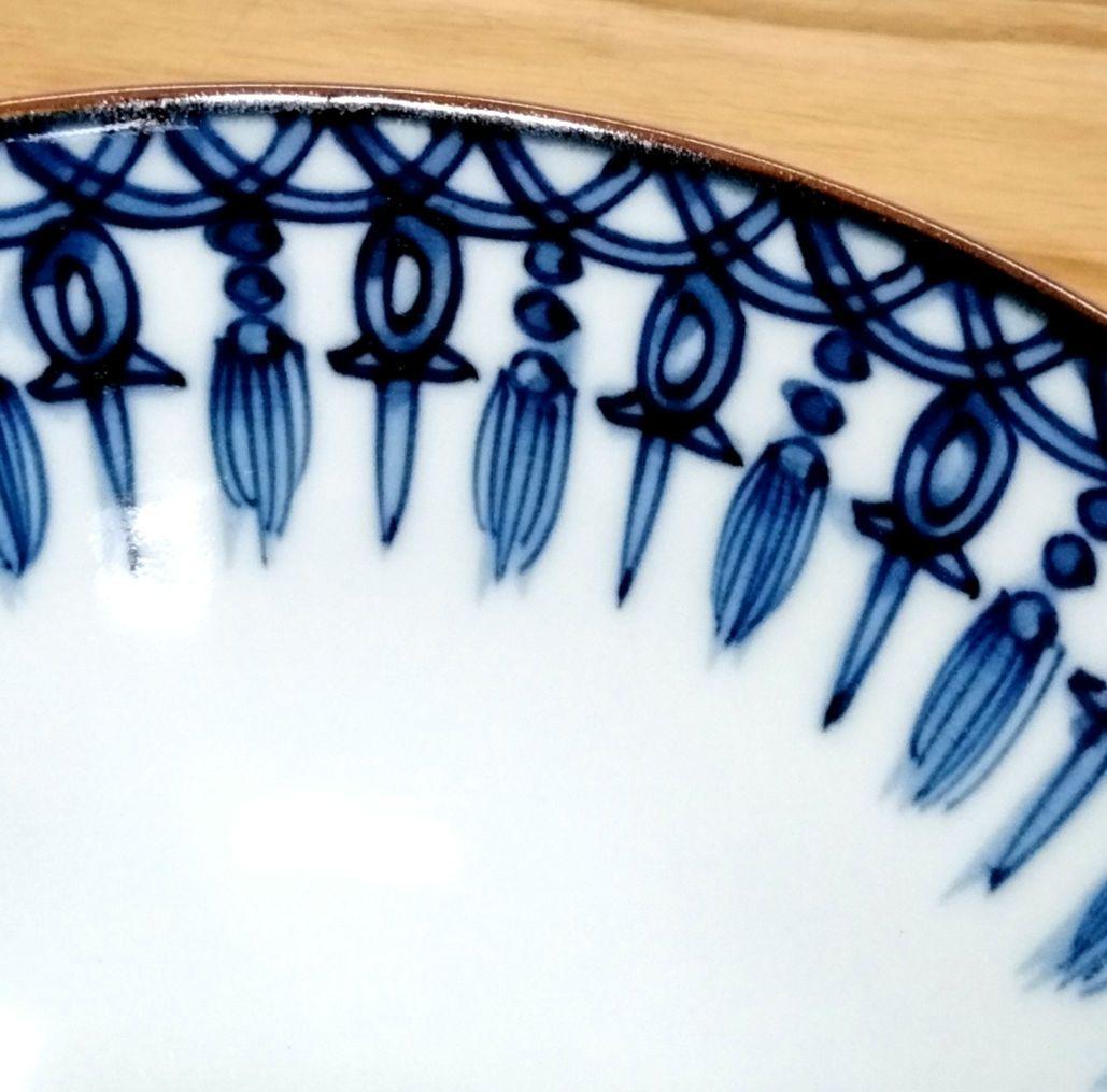 ☆ 加藤利昌 京焼 染付飯茶碗