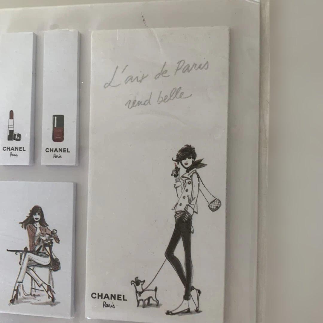 CHANEL イラスト付きメモ帳セット