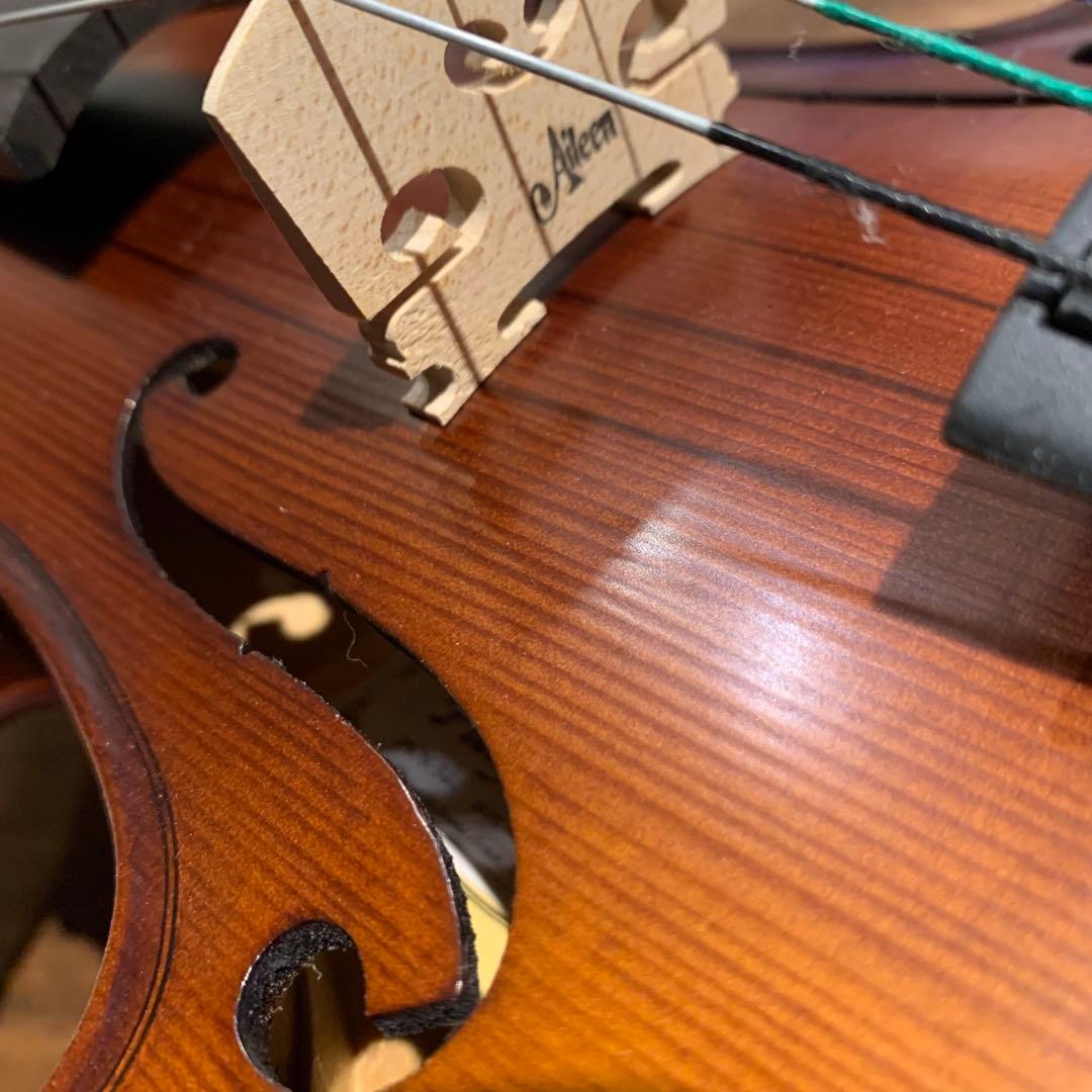 うるう/Aileen 4/4 バイオリンセット、フルサイズ フィドル