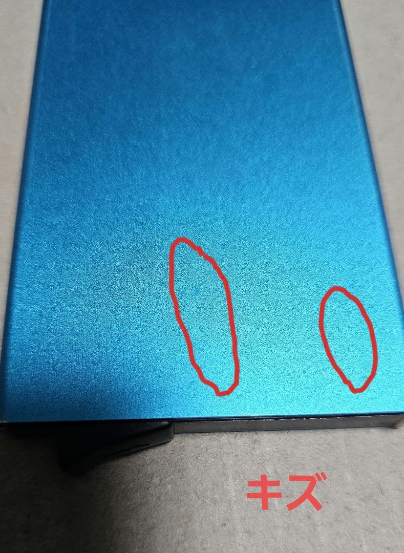 VOLAN スライド式カード入れホルダー ブルー