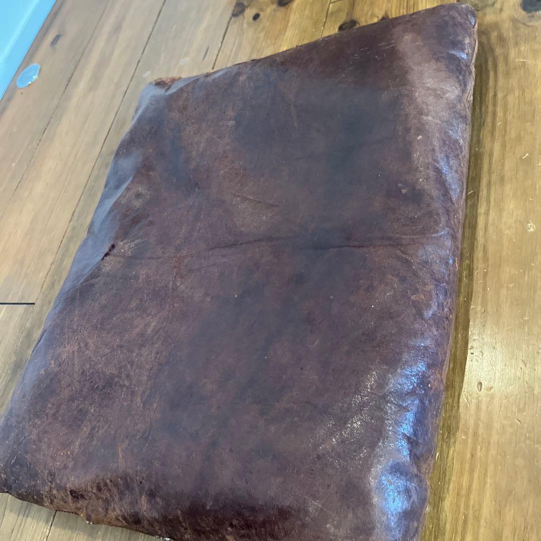 ヴィンテージ　レザークッション