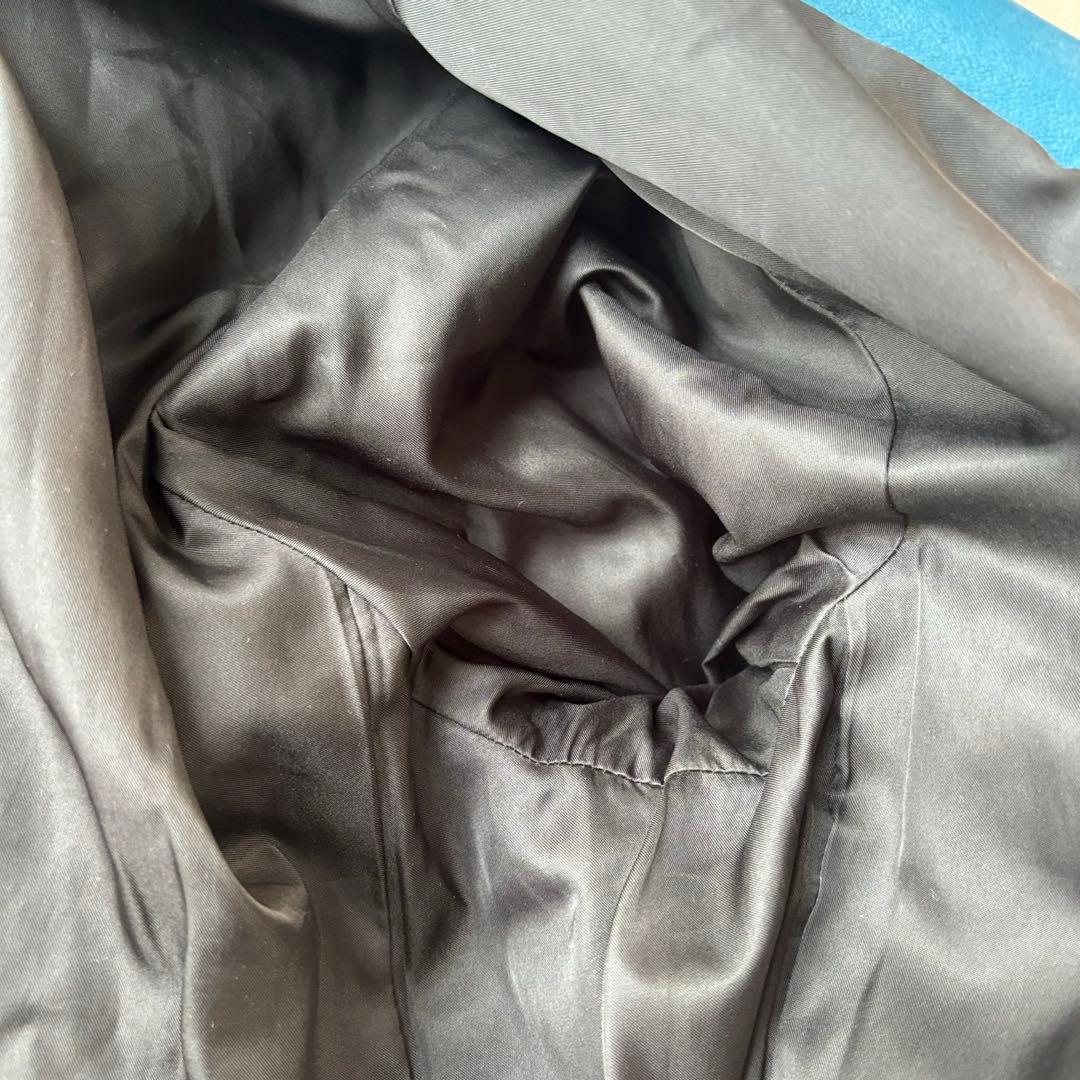 高級 大きいサイズ 3L HARUF ラムレザー ダウンジャケット ライダース