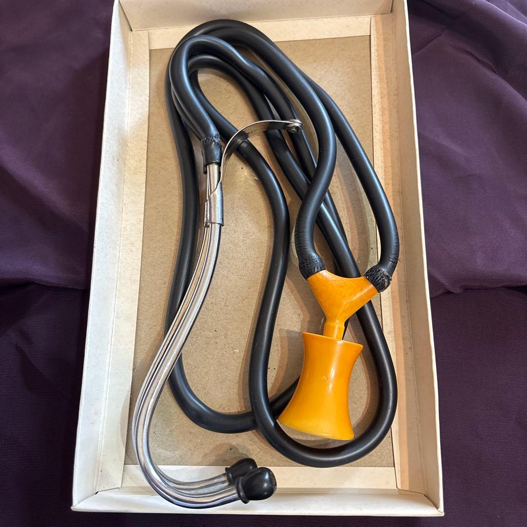 鬼束式聴診器　マンモス牙　昭和初期　美品