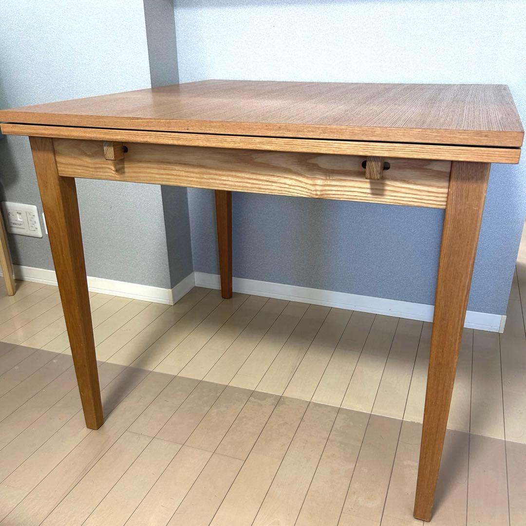 【専用】無印良品　ダイニングテーブル　エクステンション　北欧　タモ材