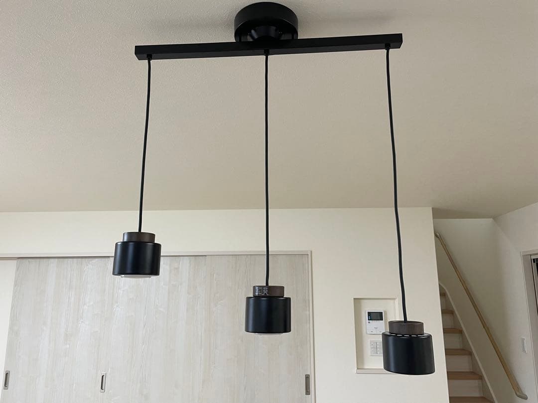 【美品】大光電気 DAIKO LEDブラック 3灯ペンダントライト(送料込み)