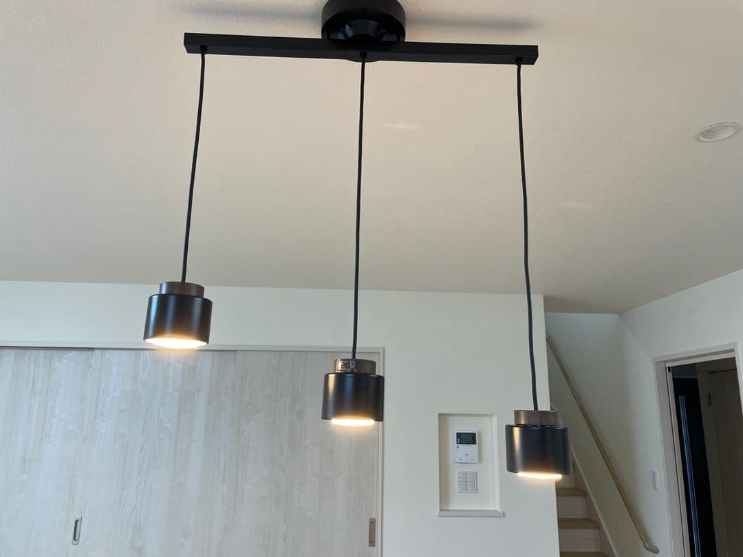 【美品】大光電気 DAIKO LEDブラック 3灯ペンダントライト(送料込み)