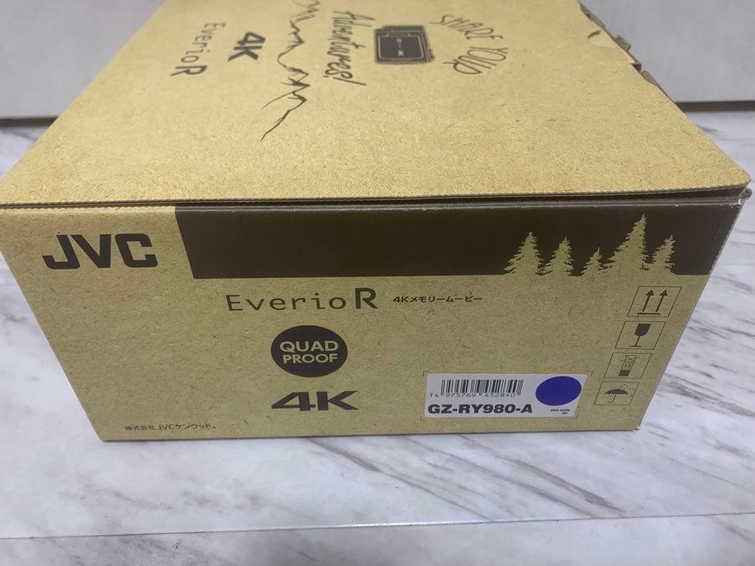 JVC 4K 防水ビデオカメラ本体 GZ-RY980-A