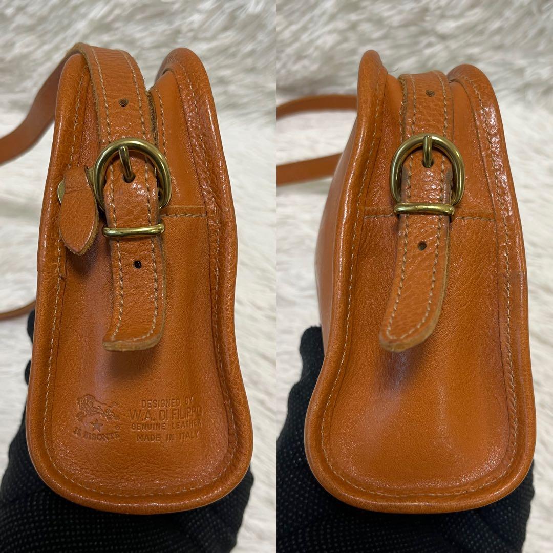 美品 イルビゾンテ ショルダーバッグ キャメル