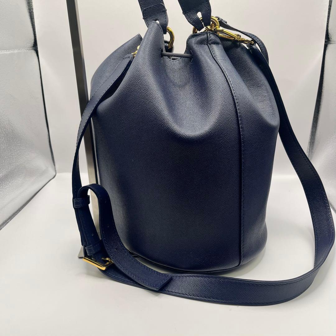 フルラ ショルダーバッグ 2way コロナ 巾着 ポーチ付　バケット レザー