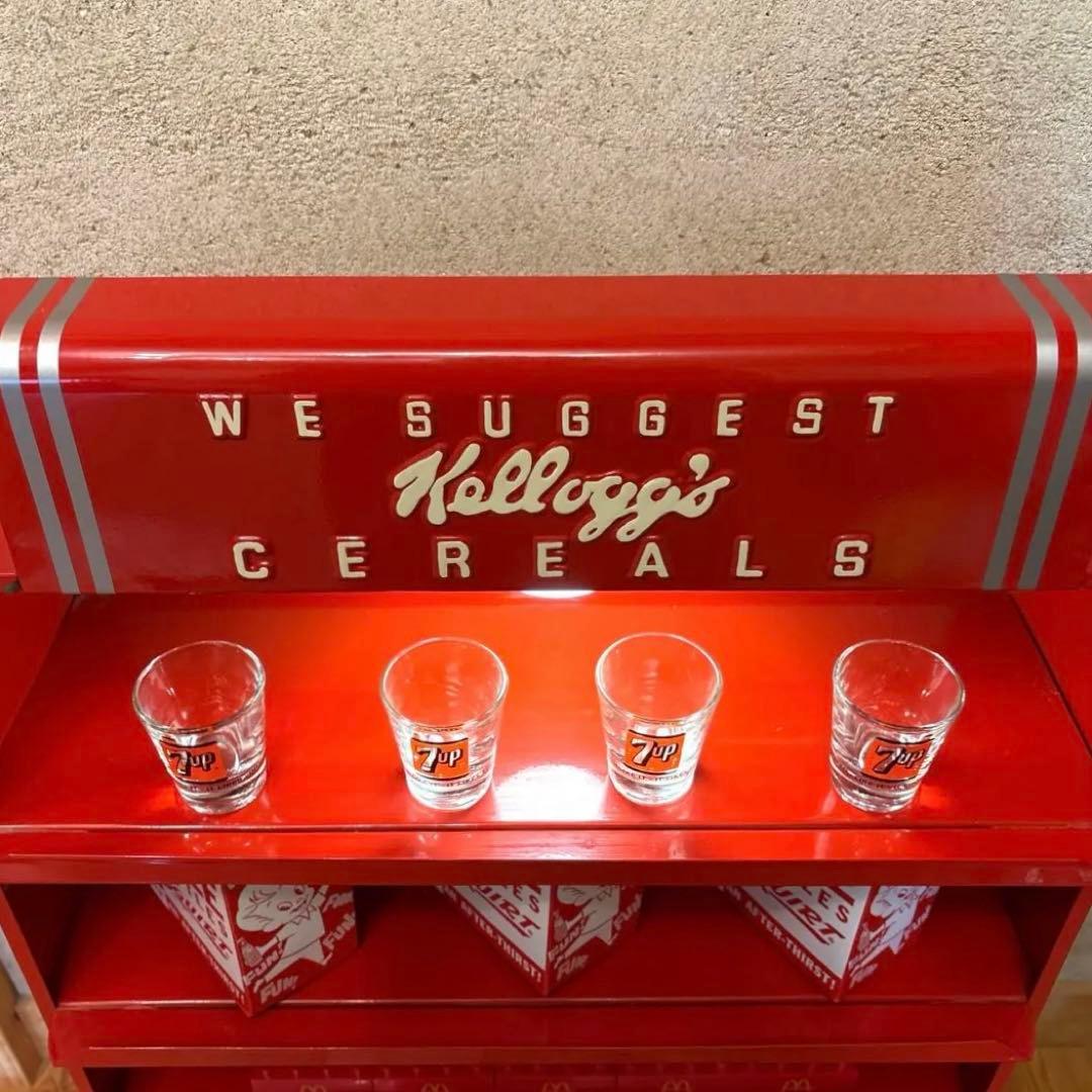 レア！　ケロッグ　シェルフ　ラック　ショーケース　アメトイ　ファイヤーキング