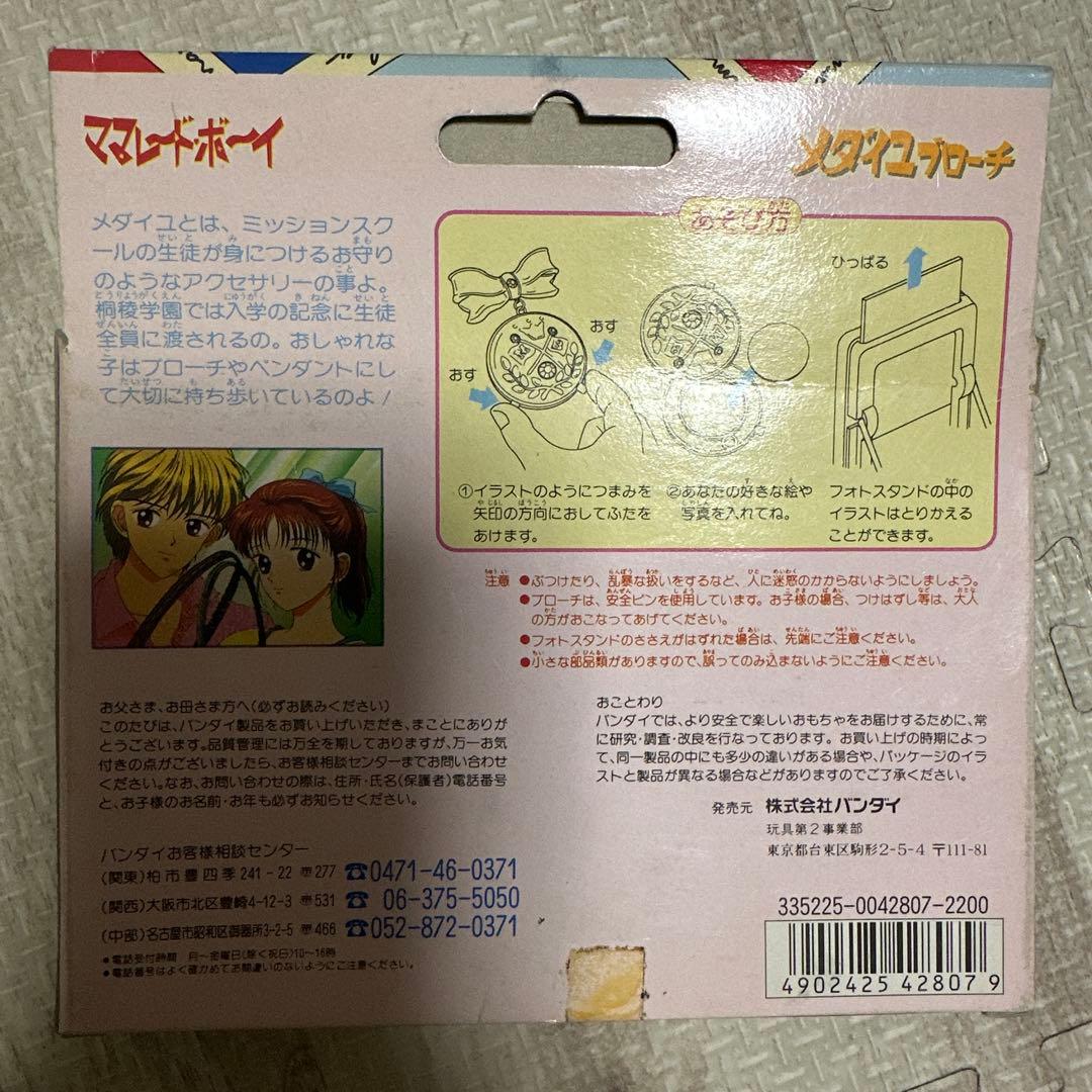 ママレードボーイ　メダイユブローチ