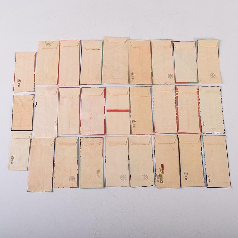 大正～昭和初期　木版画　古い御祝儀袋　ポチ袋　111枚まとめて　8719