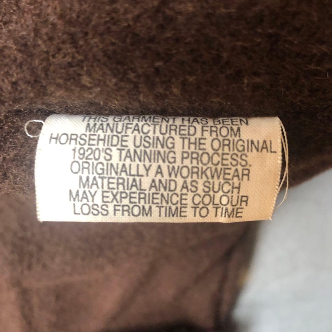 エアロレザー　ハーフベルト　シングルライダースジャケット 34 ブラウン