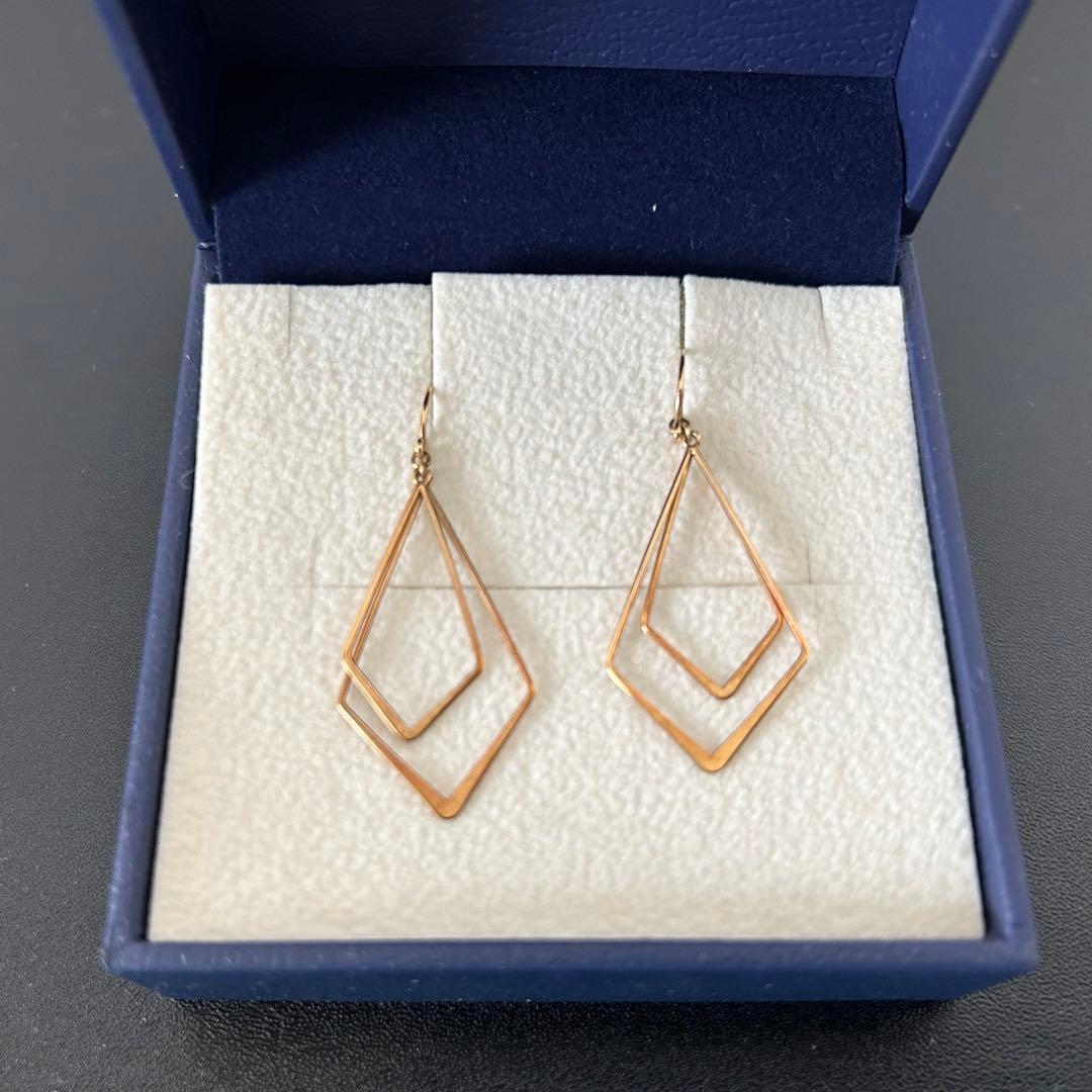 【保証書付】ヴァンドーム青山•ピアス•K10 イエローゴールド•美品