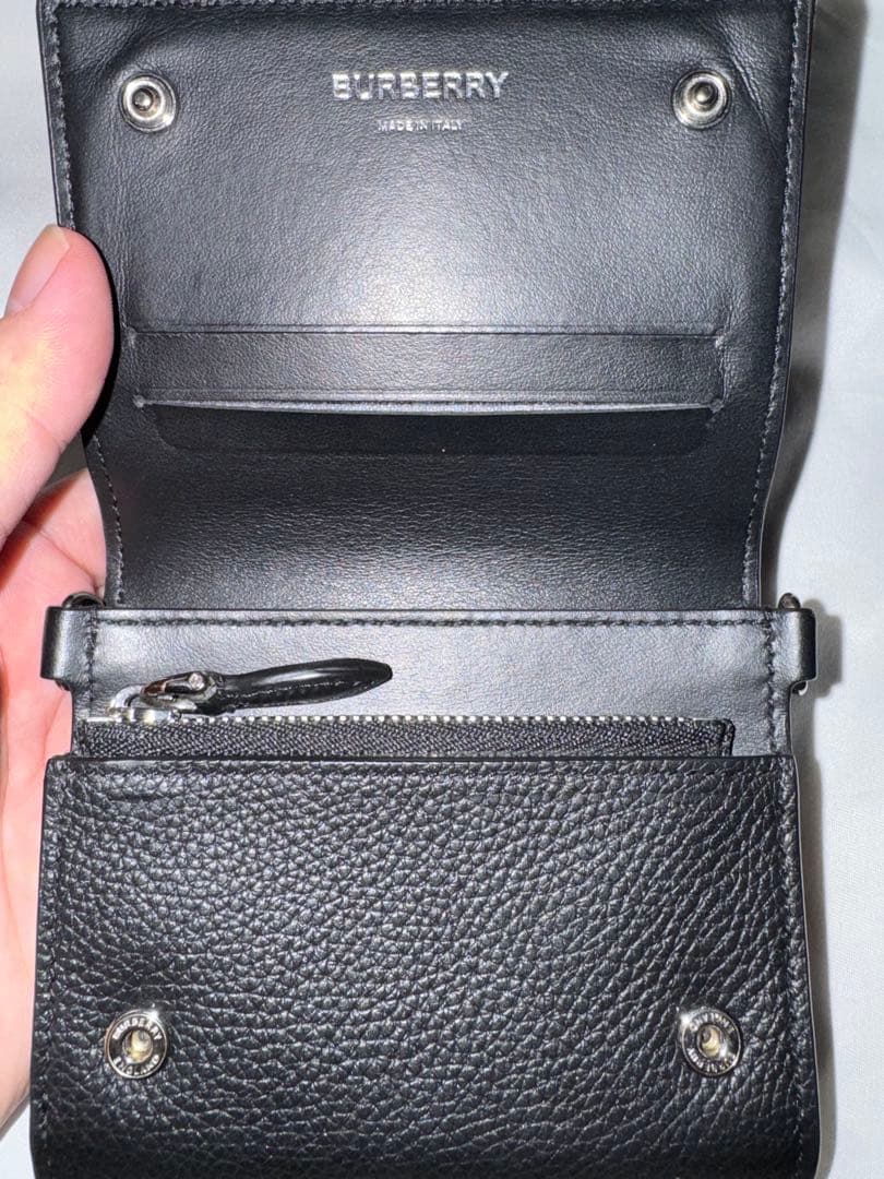 ⭐︎最終価格⭐︎Burberry TBロゴミニ財布　ショルダー財布　レザー