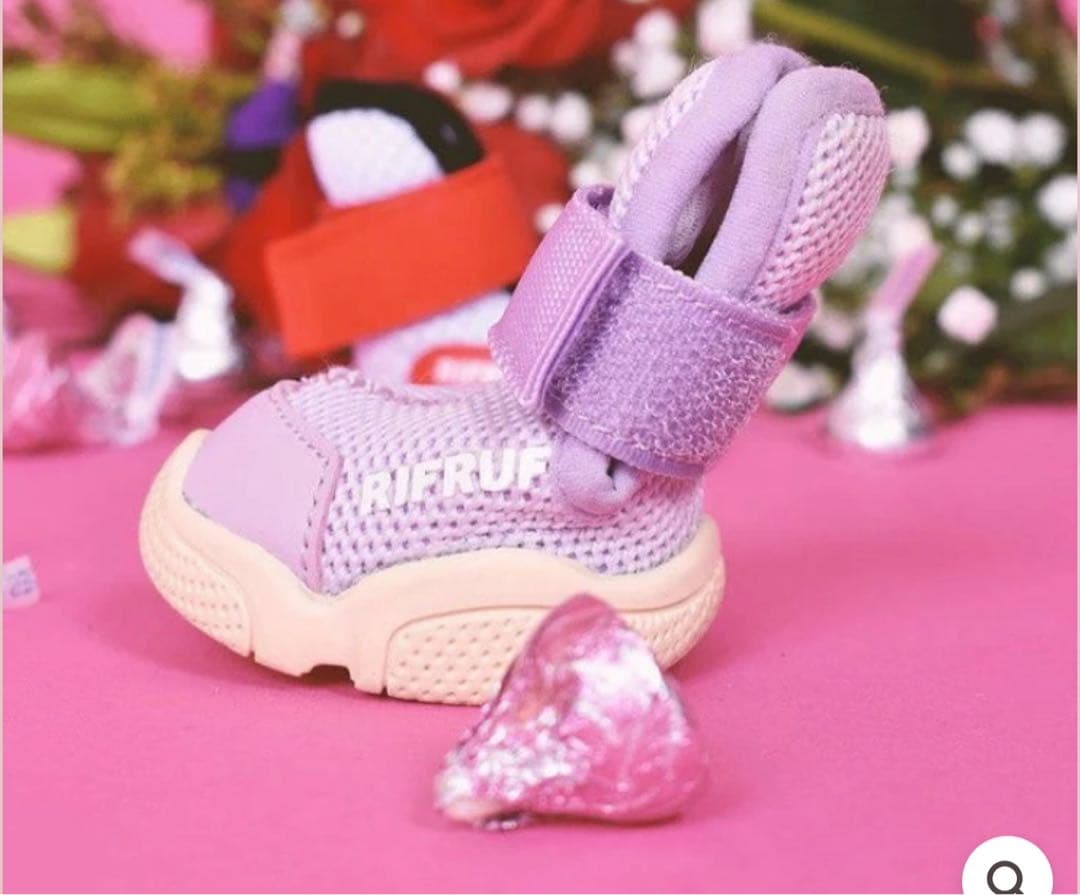 RIFRUF 犬用靴 パープル　サイズ0 リフラフドッグシューズ