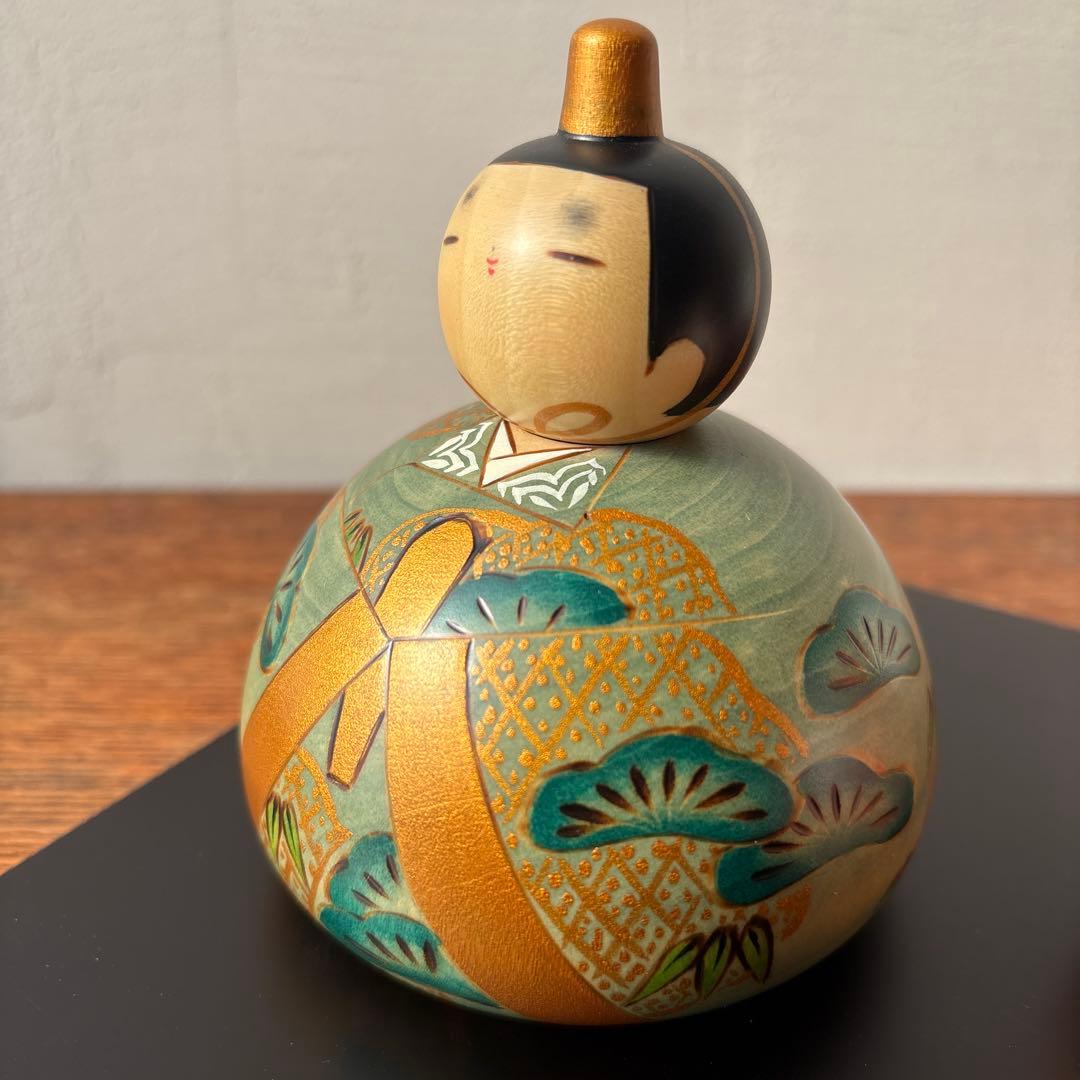 卯三郎こけし お雛さまこけし 平安 ひな祭り 木製 松竹梅