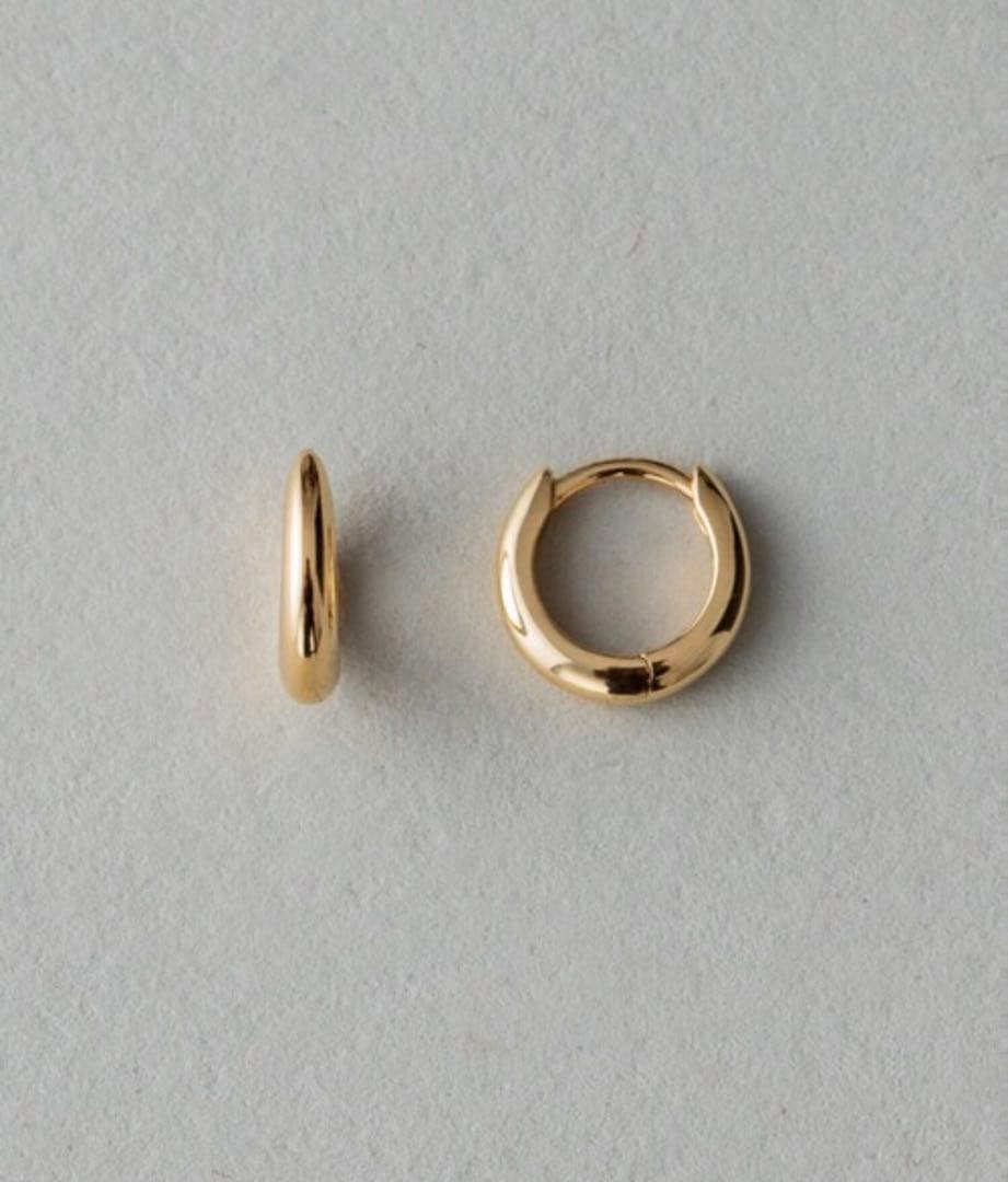 ete ピアス K18YG フープ ピアス レディース