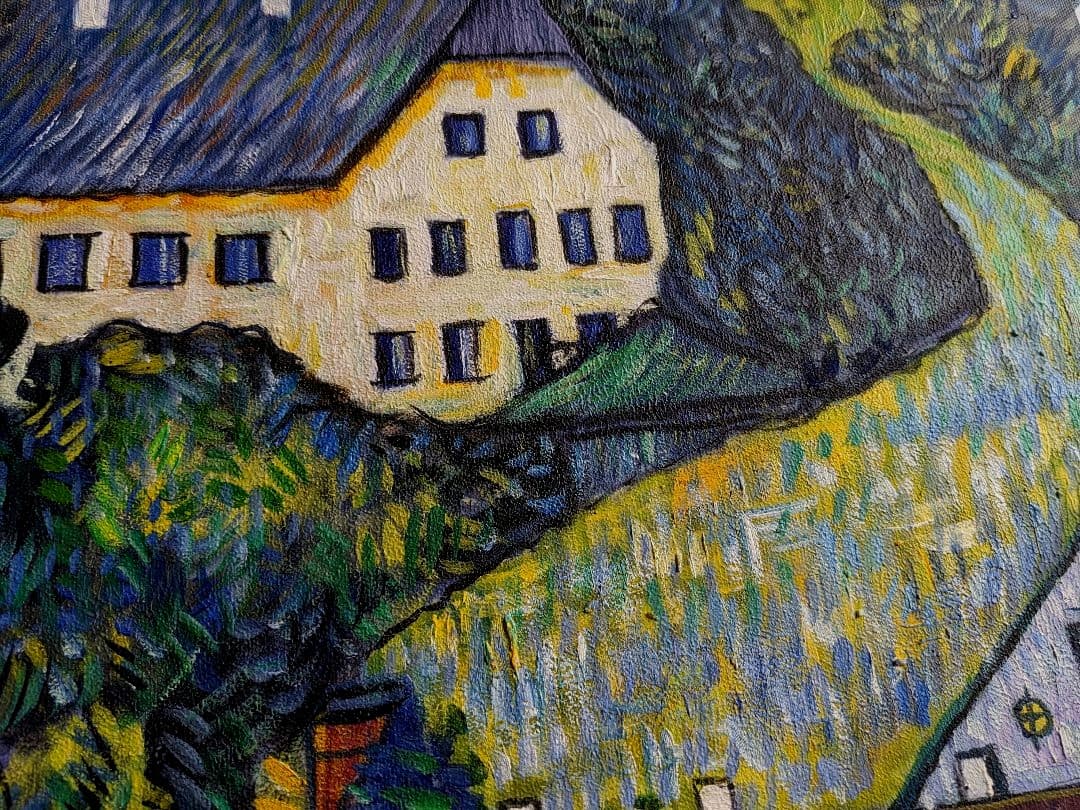 油絵　素晴らしいクリムトの風景画　美術アカデミー学生による完璧模写の本格的油絵