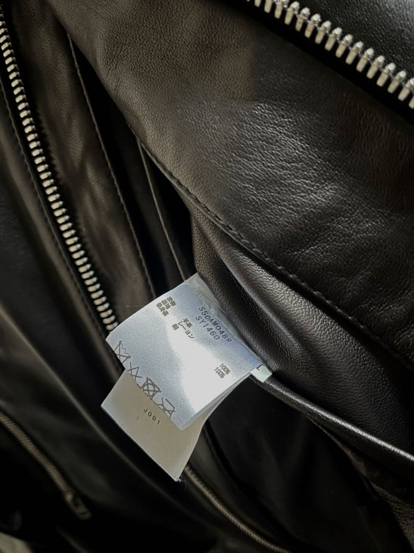 ジャケット・アウター Maison Margiela 5ZIP RIDERS BLACK 44