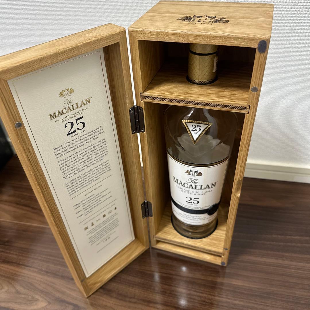 『早い者勝ち』マッカラン 25年 空瓶フルセット 24時間以内配送 即購入可