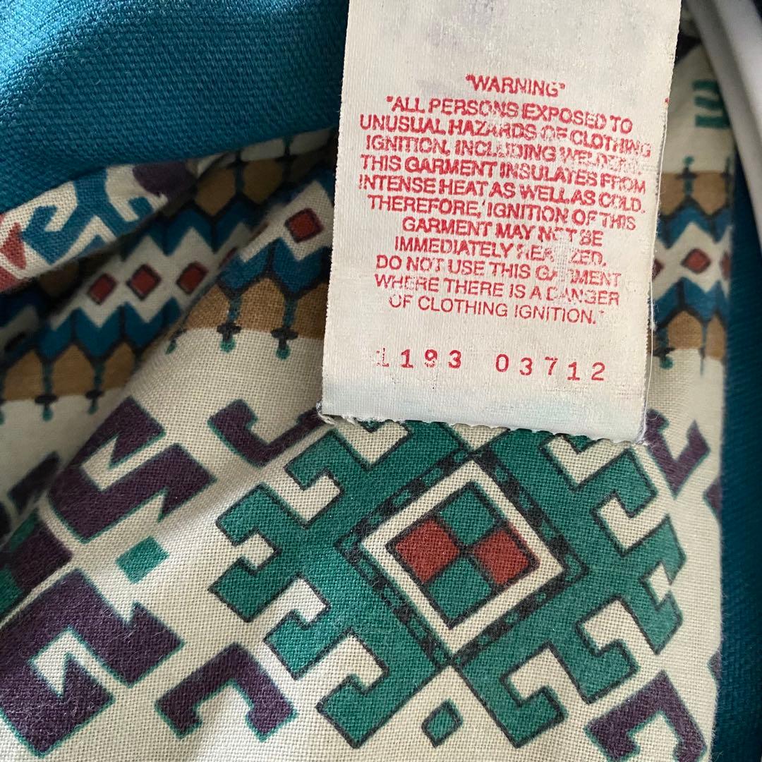 激レアサウスウエスト　カーハート　サンタフェジャケット ティールブルー USA製