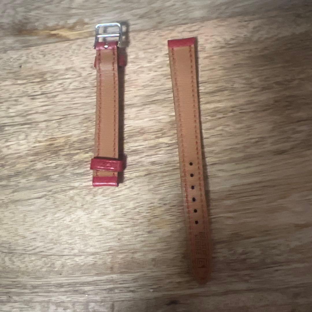 エルメス　セリエ　時計　ベルト　赤