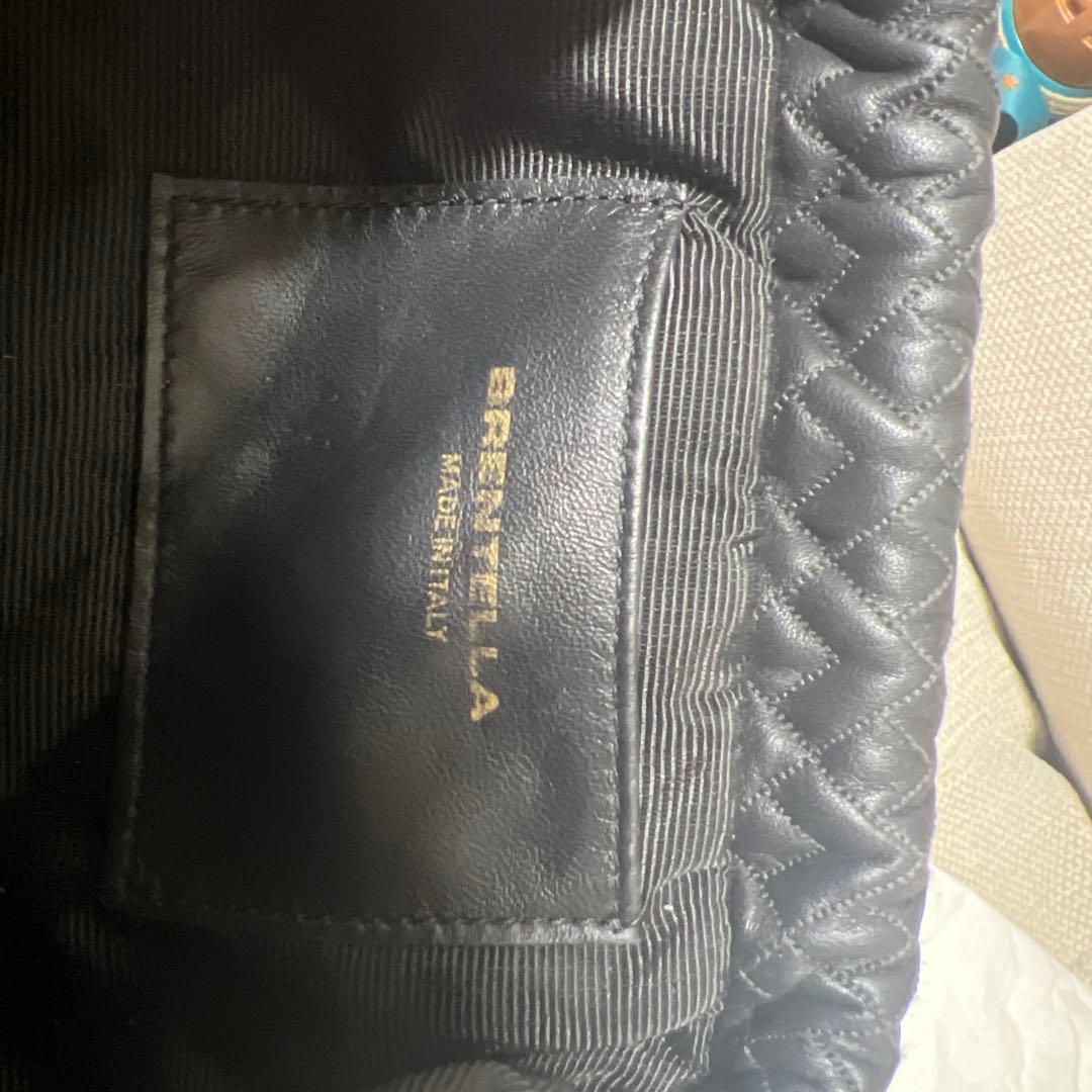 【美品】BRENTELLA Goffratura S 2way ショルダーバッグ