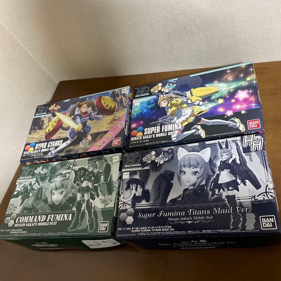 ガンダムビルドファイターズ　ふみな・ギャン子　HGガンプラまとめ売り　激レア美品