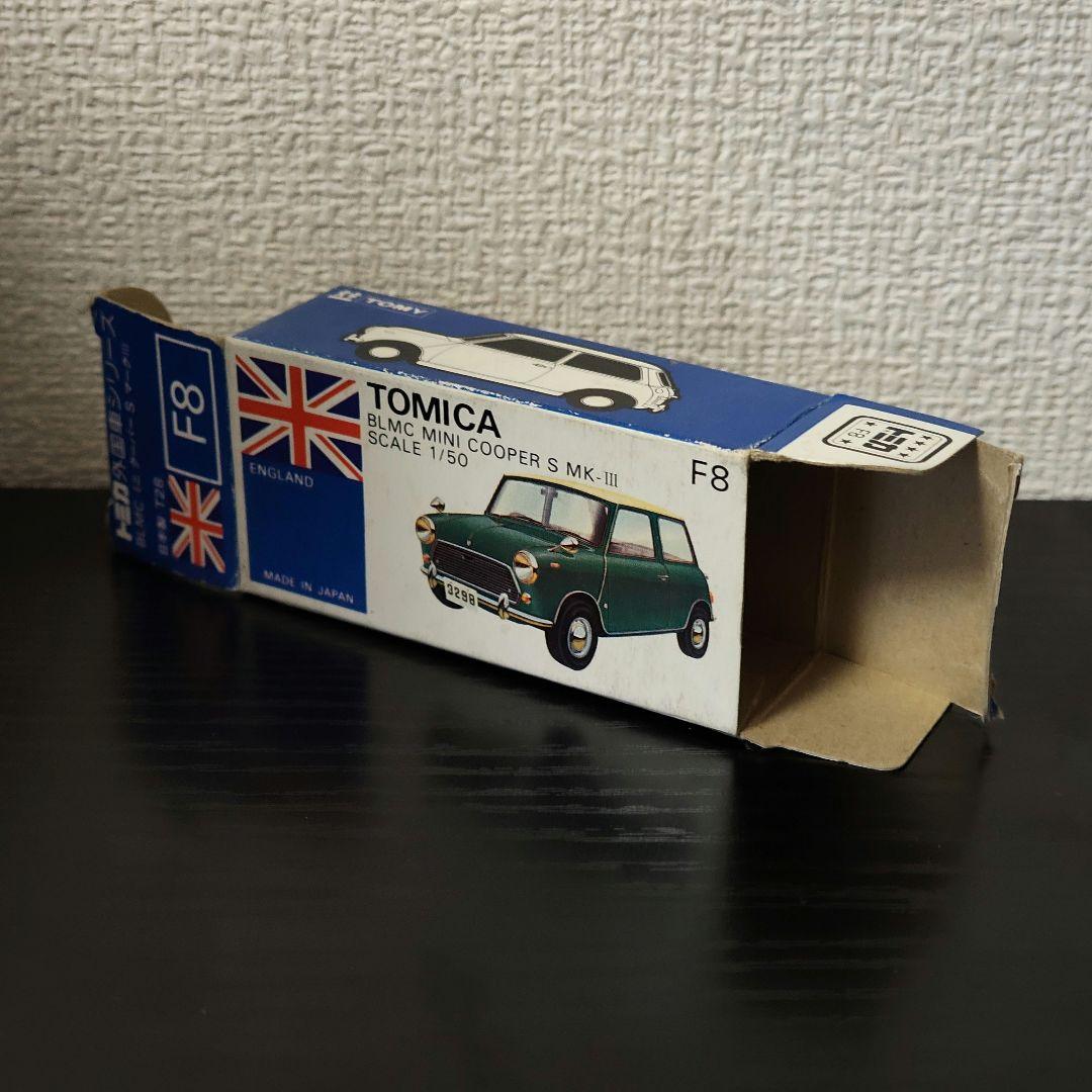 TOMICA　トミカ　ミニクーパー　青/白　輸出カラー　箱付き