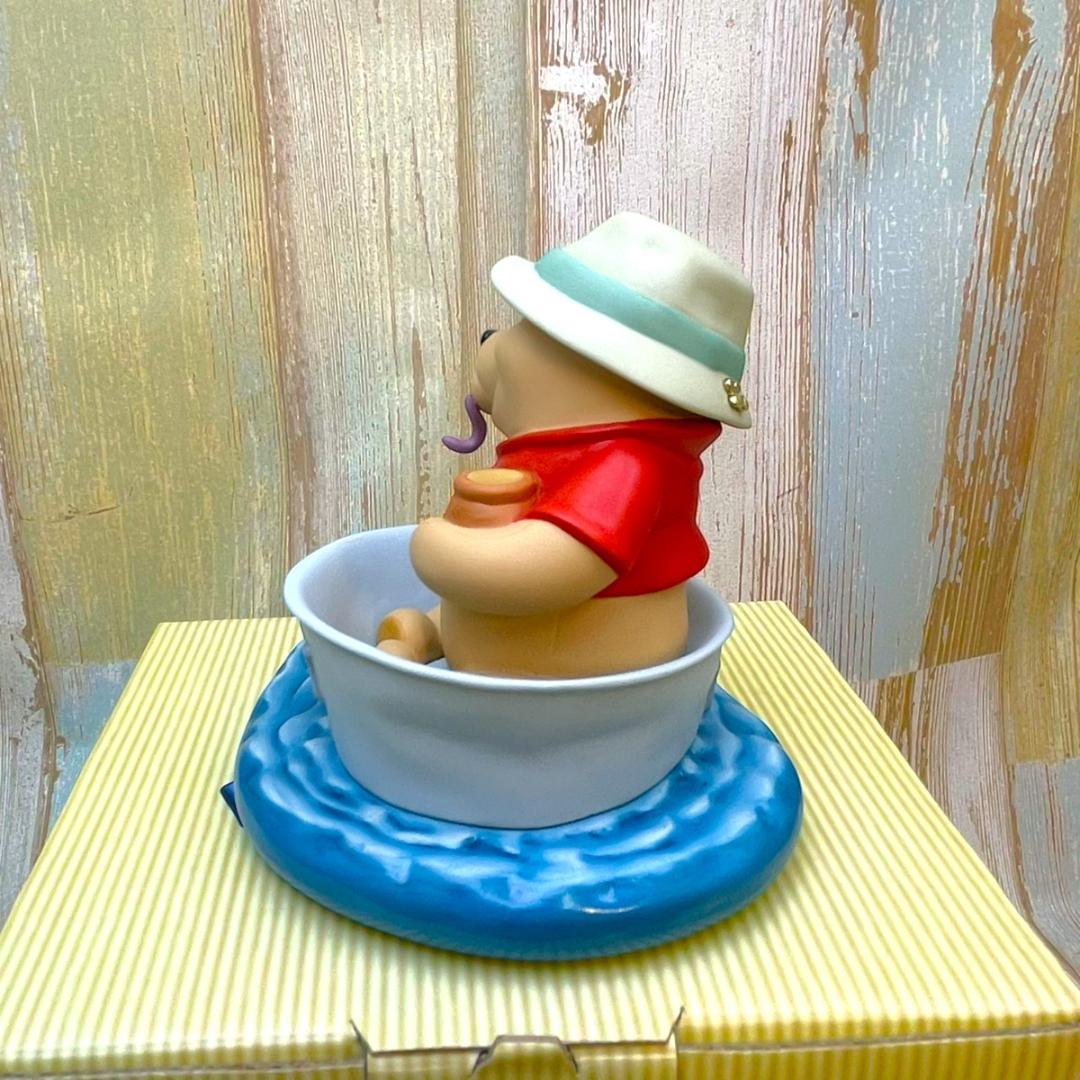 くまのプーさん 魚とボート 船 釣り Pooh＆Friend 陶器制 フィギュア