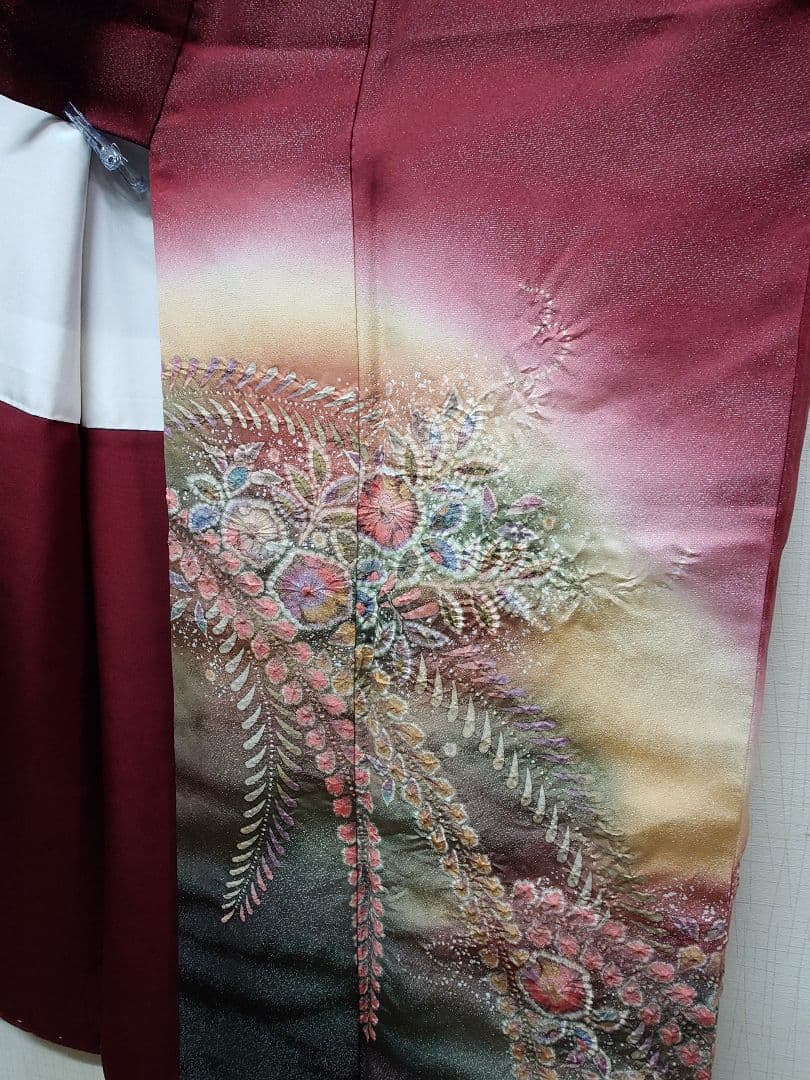 ママさん専用　着物(正絹)　訪問着　辻が花 　新品未使用　No,8