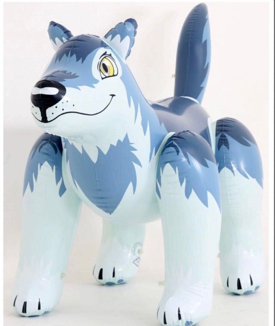 ウルフ　ツヤあり　フロート　空気ビニール風船　浮き輪　レア　新製品　希少